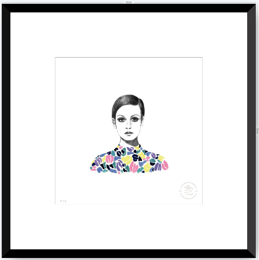 Twiggy - 33 x 33 cm