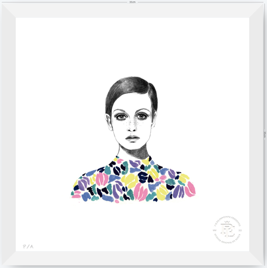 Twiggy - 33 x 33 cm
