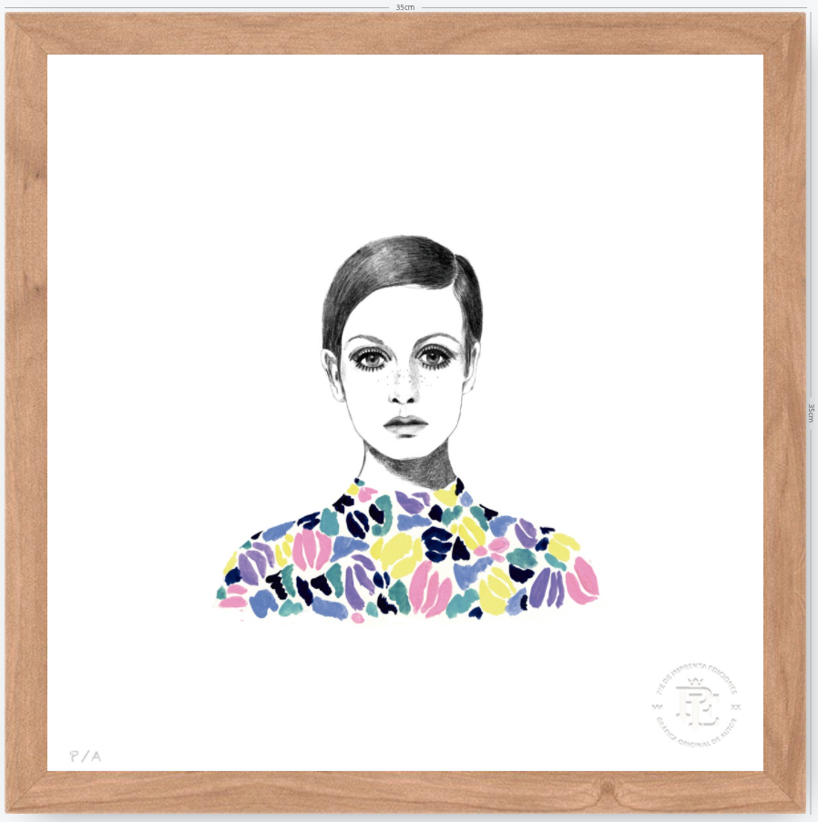 Twiggy - 33 x 33 cm