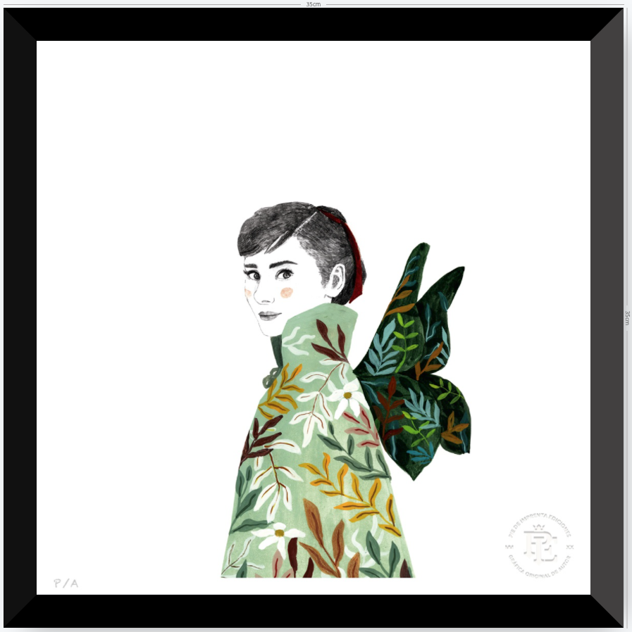 Audrey Hepburn - 33 x 33 cm