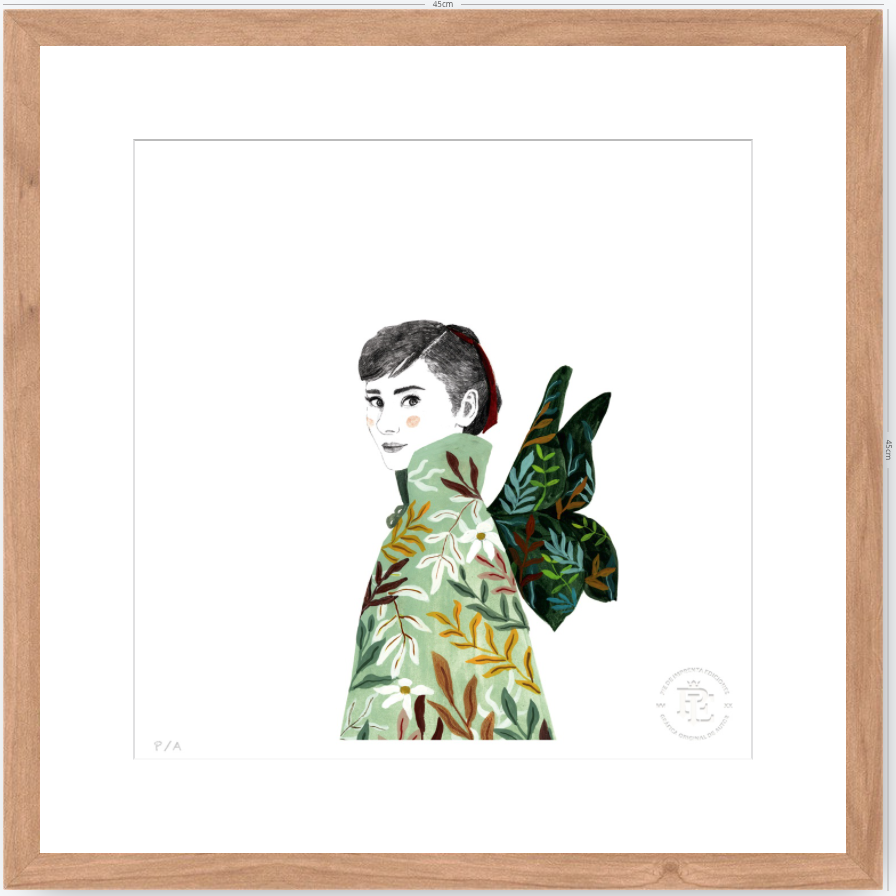 Audrey Hepburn - 33 x 33 cm