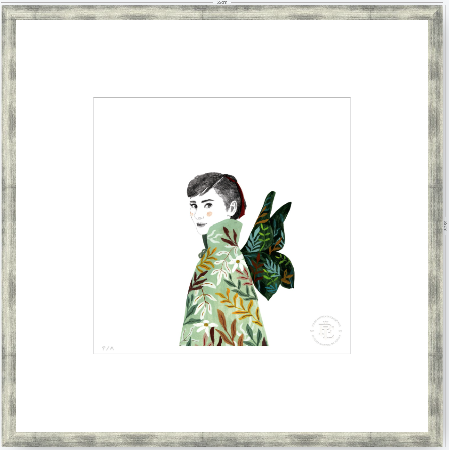 Audrey Hepburn - 33 x 33 cm