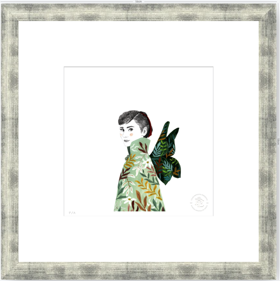 Audrey Hepburn - 33 x 33 cm