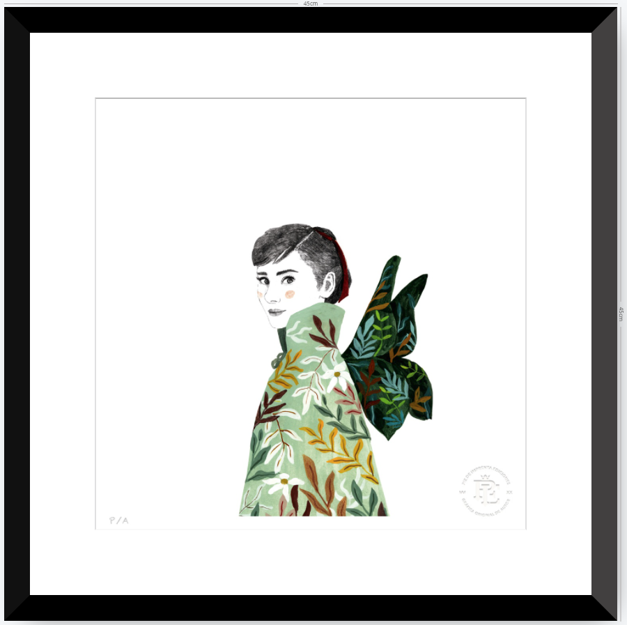 Audrey Hepburn - 33 x 33 cm