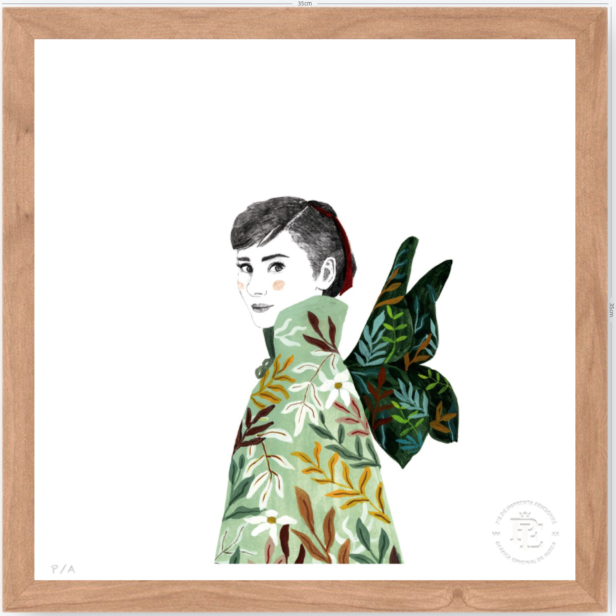 Audrey Hepburn - 33 x 33 cm