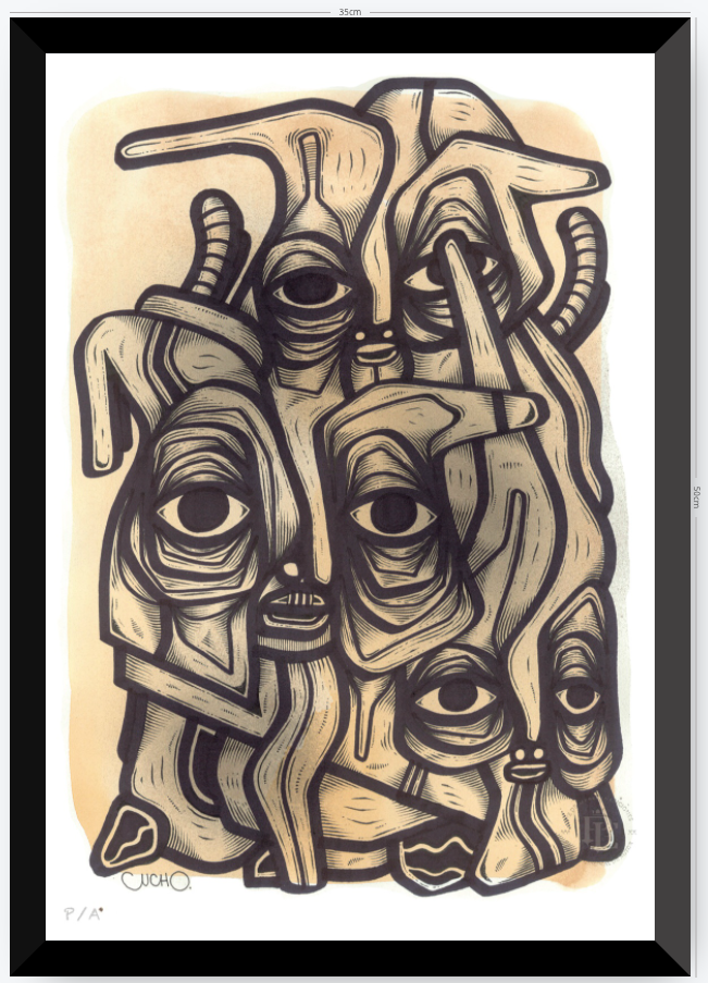 Abuelos de Piedra I - 33 x 48 cm