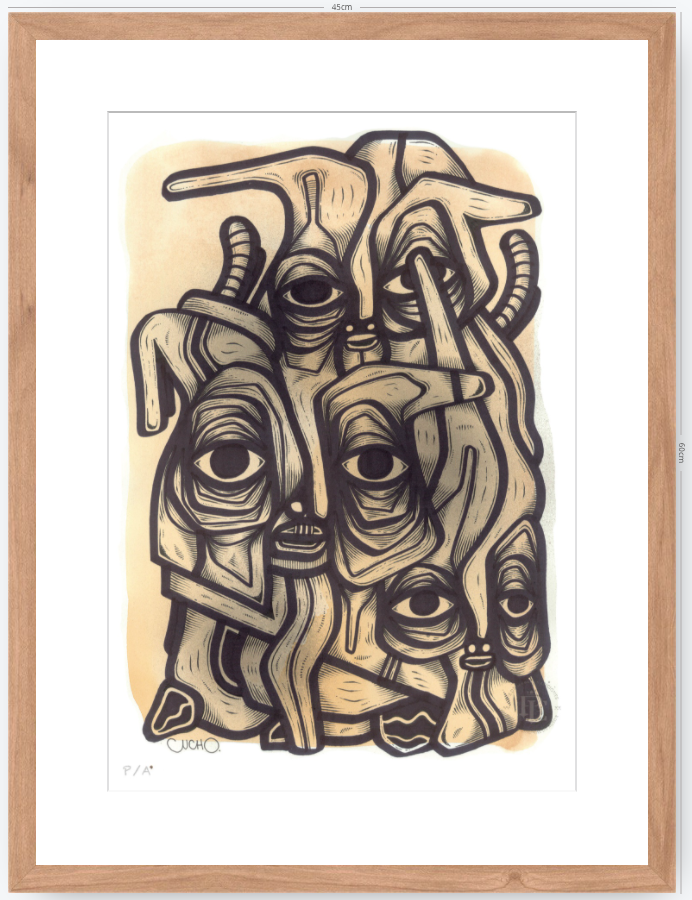 Abuelos de Piedra I - 33 x 48 cm