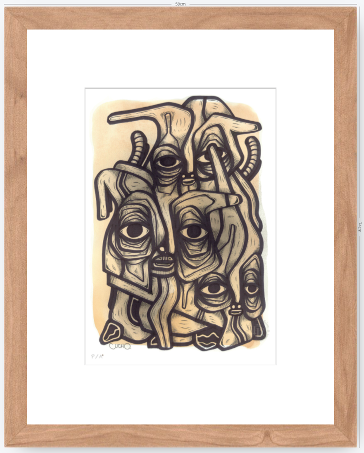 Abuelos de Piedra I - 33 x 48 cm