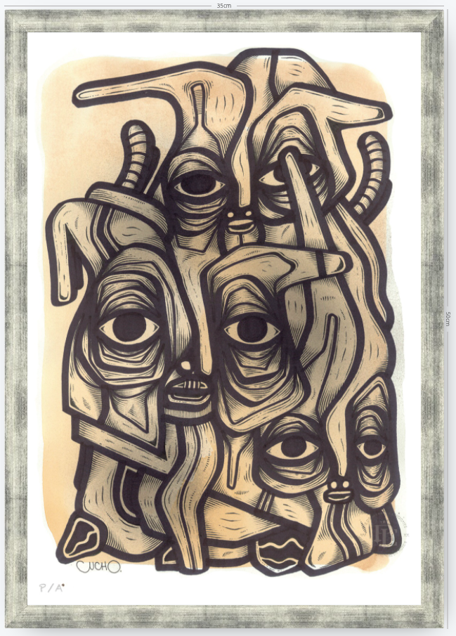 Abuelos de Piedra I - 33 x 48 cm