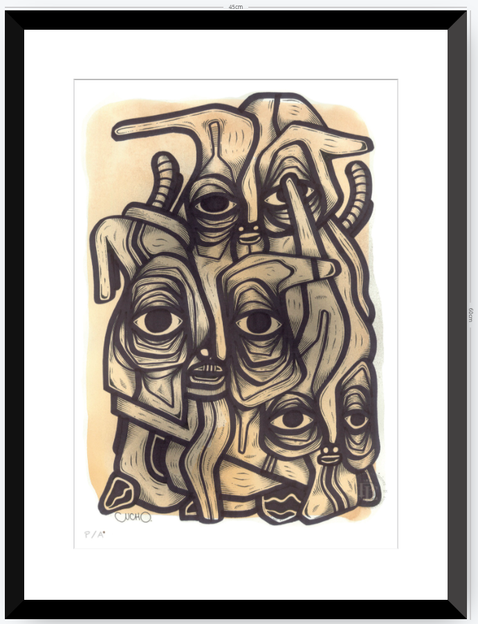 Abuelos de Piedra I - 33 x 48 cm