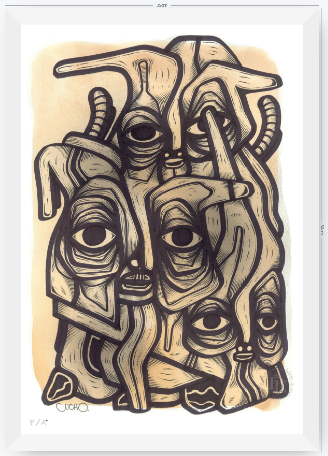 Abuelos de Piedra I - 33 x 48 cm