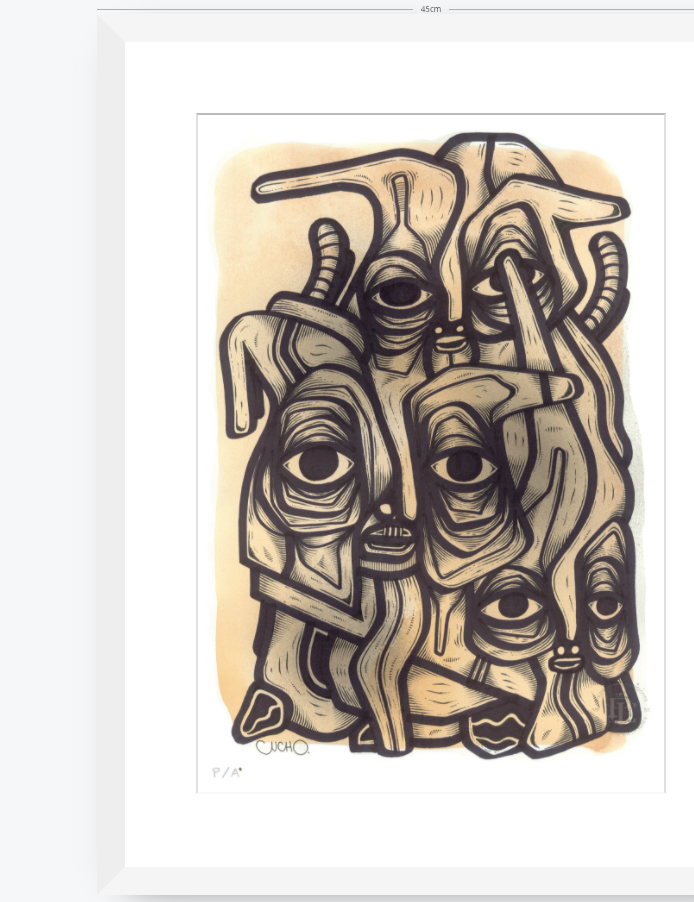 Abuelos de Piedra I - 33 x 48 cm