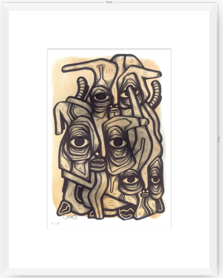 Abuelos de Piedra I - 33 x 48 cm