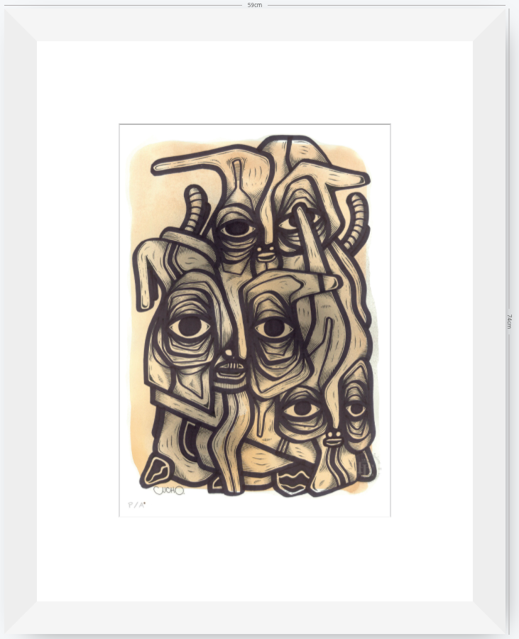 Abuelos de Piedra I - 33 x 48 cm