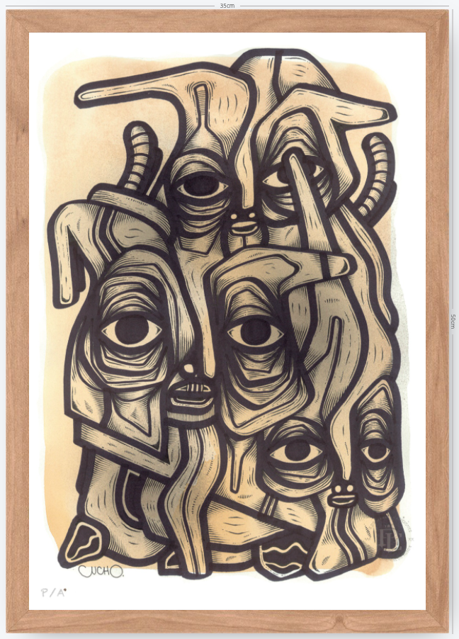 Abuelos de Piedra I - 33 x 48 cm