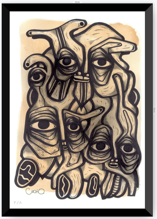 Abuelos de Piedra II - 33 x 48 cm