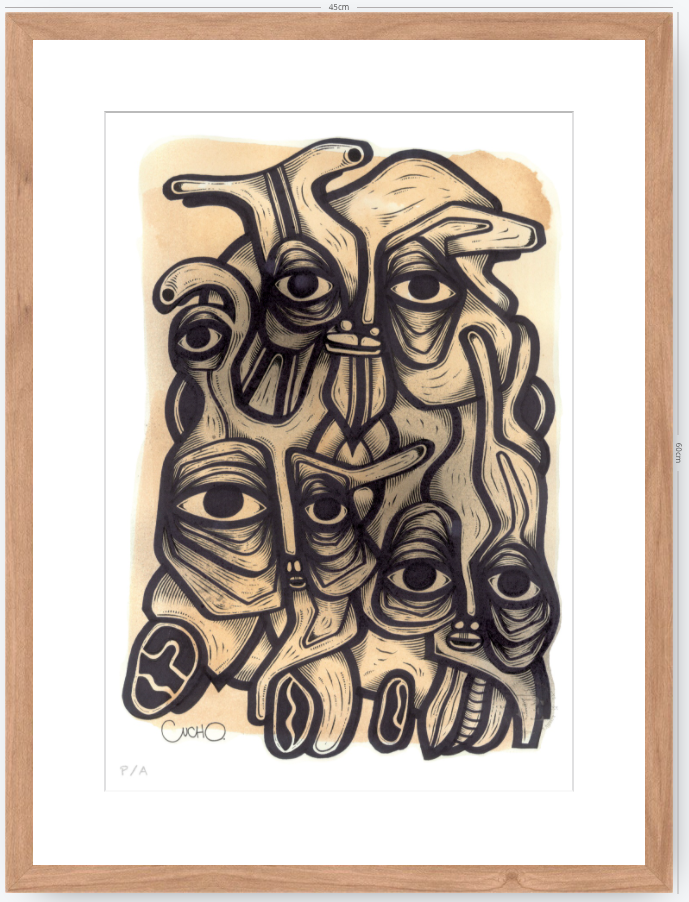 Abuelos de Piedra II - 33 x 48 cm