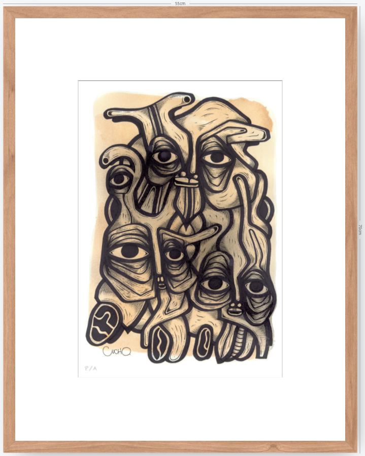 Abuelos de Piedra II - 33 x 48 cm