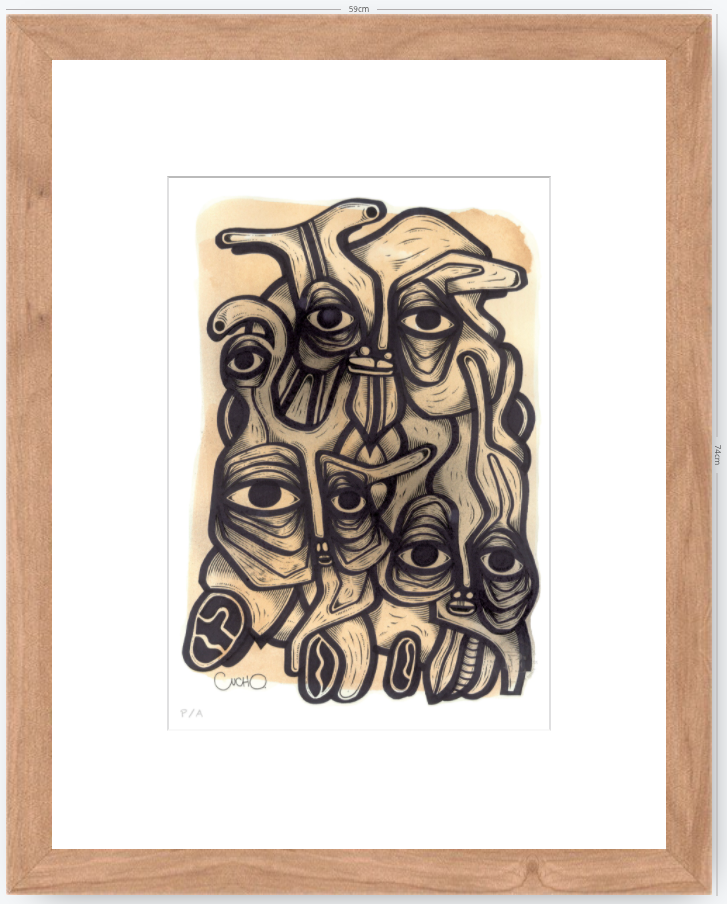 Abuelos de Piedra II - 33 x 48 cm