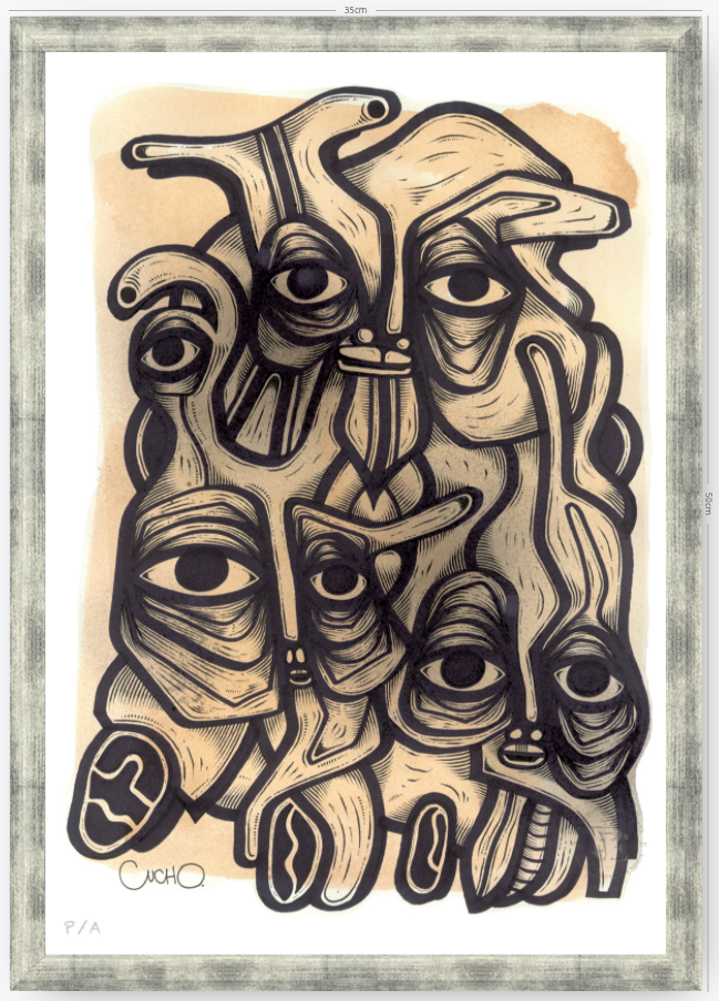 Abuelos de Piedra II - 33 x 48 cm