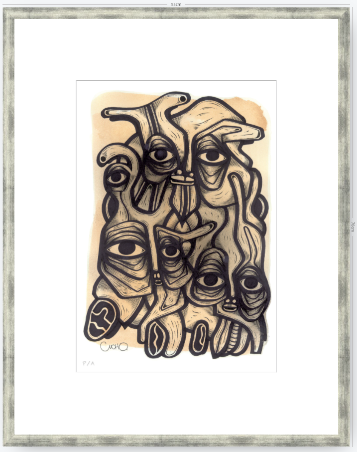 Abuelos de Piedra II - 33 x 48 cm