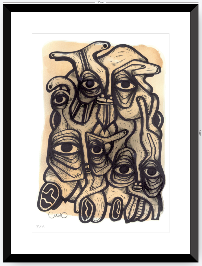 Abuelos de Piedra II - 33 x 48 cm