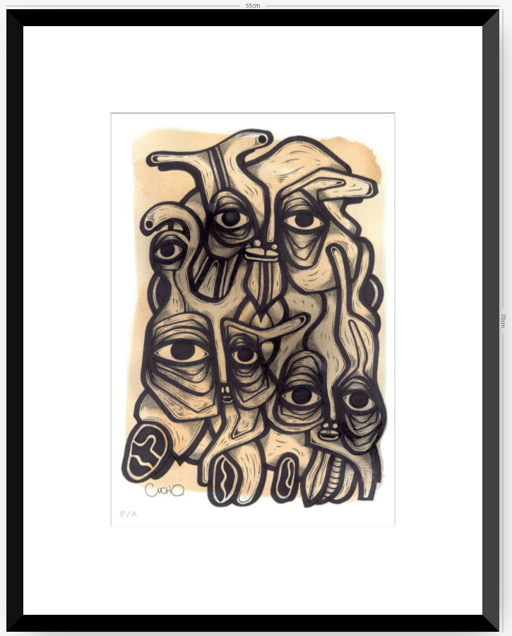 Abuelos de Piedra II - 33 x 48 cm