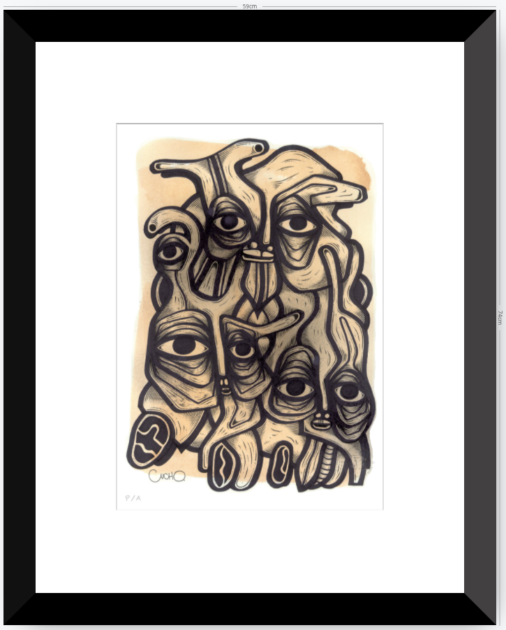 Abuelos de Piedra II - 33 x 48 cm