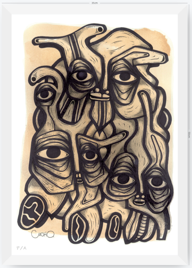 Abuelos de Piedra II - 33 x 48 cm