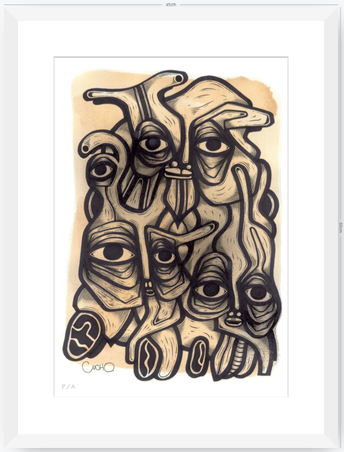 Abuelos de Piedra II - 33 x 48 cm