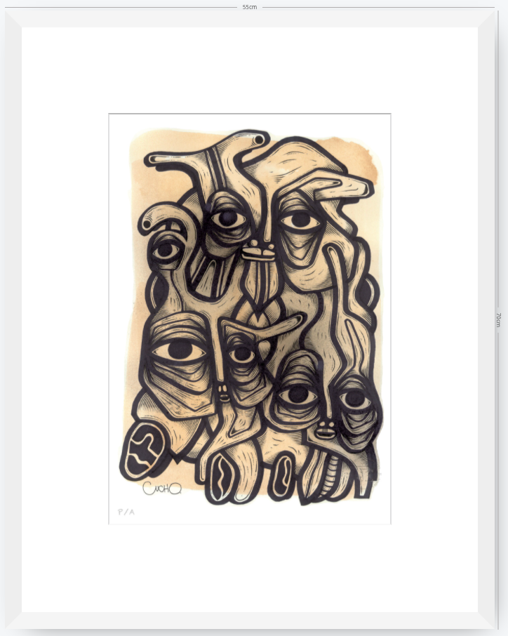 Abuelos de Piedra II - 33 x 48 cm