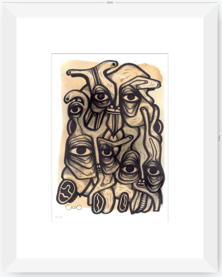 Abuelos de Piedra II - 33 x 48 cm