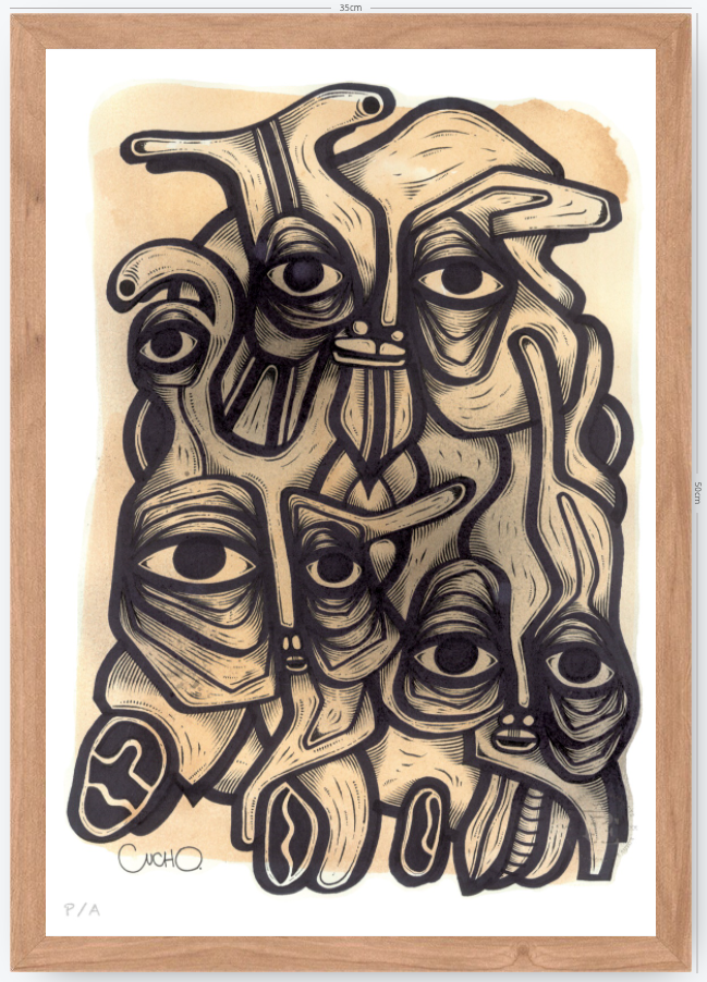 Abuelos de Piedra II - 33 x 48 cm