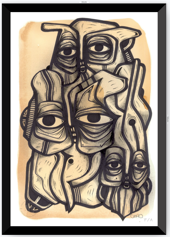 Abuelos de Piedra III - 33 x 48 cm