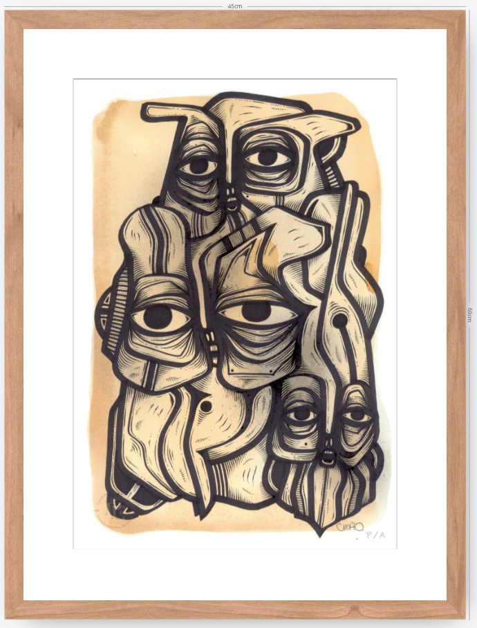 Abuelos de Piedra III - 33 x 48 cm