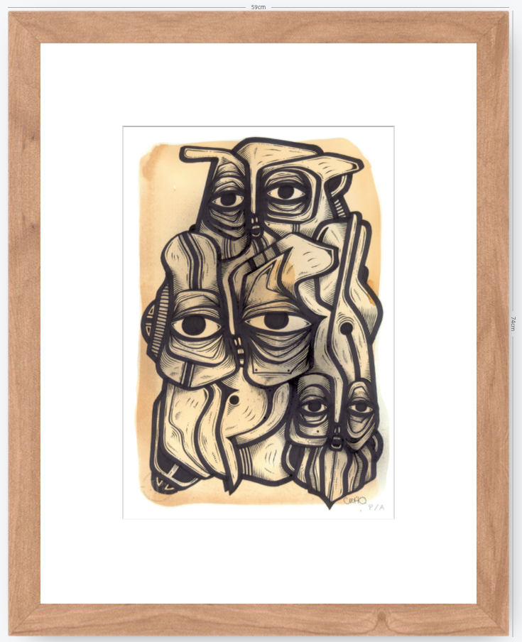 Abuelos de Piedra III - 33 x 48 cm