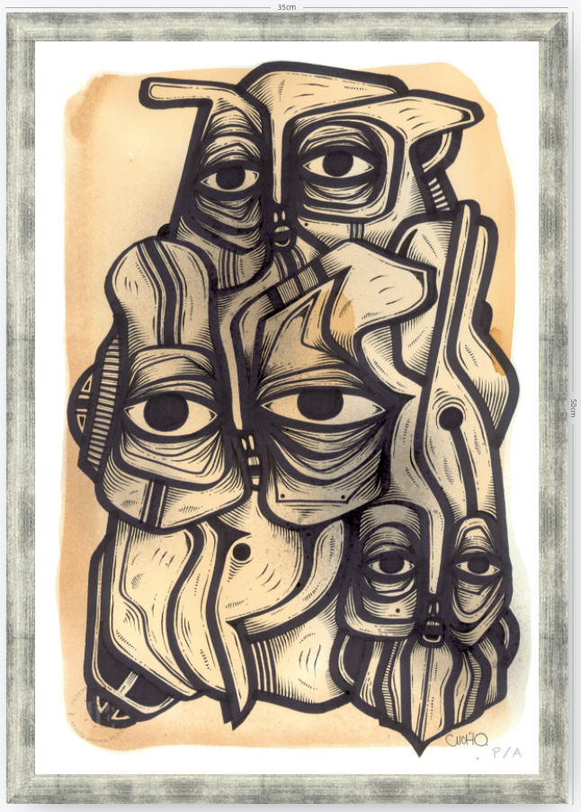 Abuelos de Piedra III - 33 x 48 cm