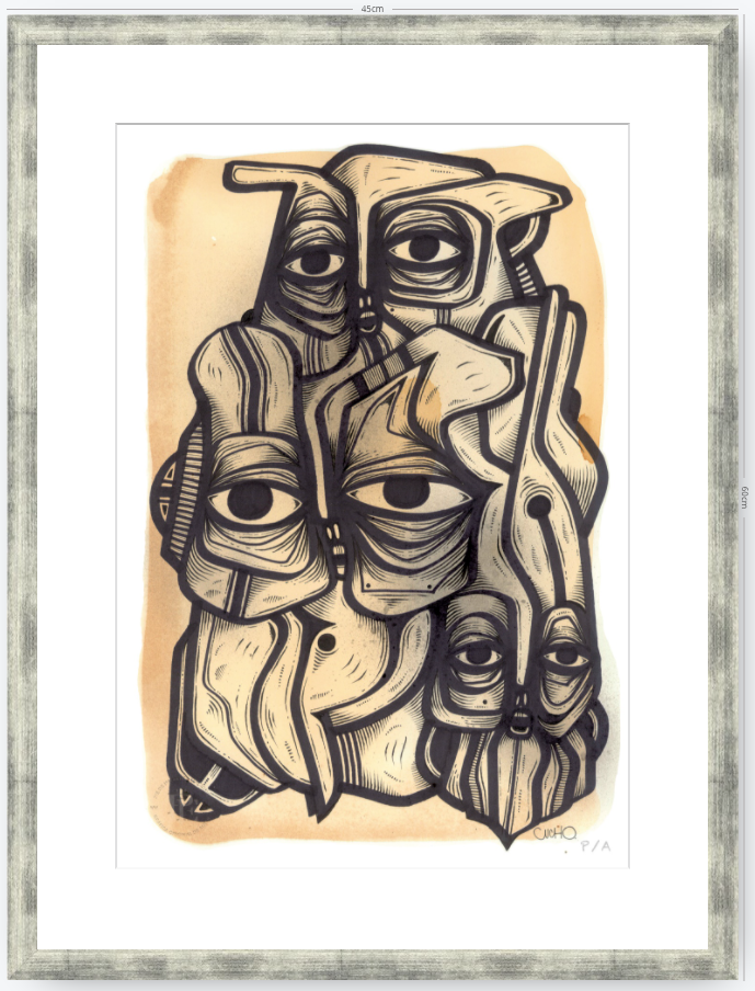 Abuelos de Piedra III - 33 x 48 cm