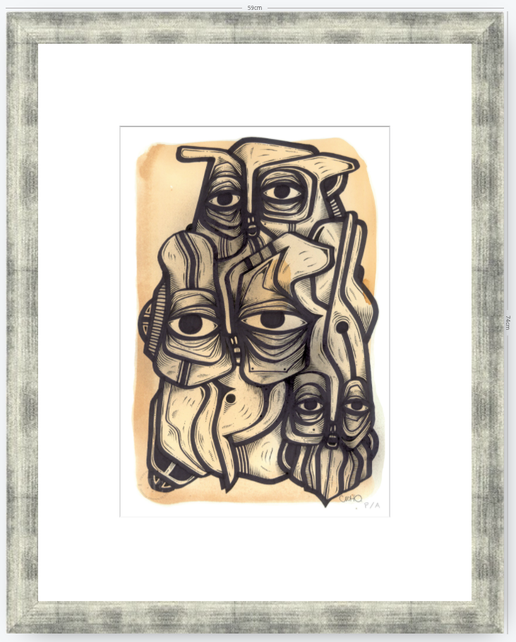 Abuelos de Piedra III - 33 x 48 cm