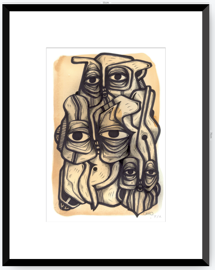 Abuelos de Piedra III - 33 x 48 cm