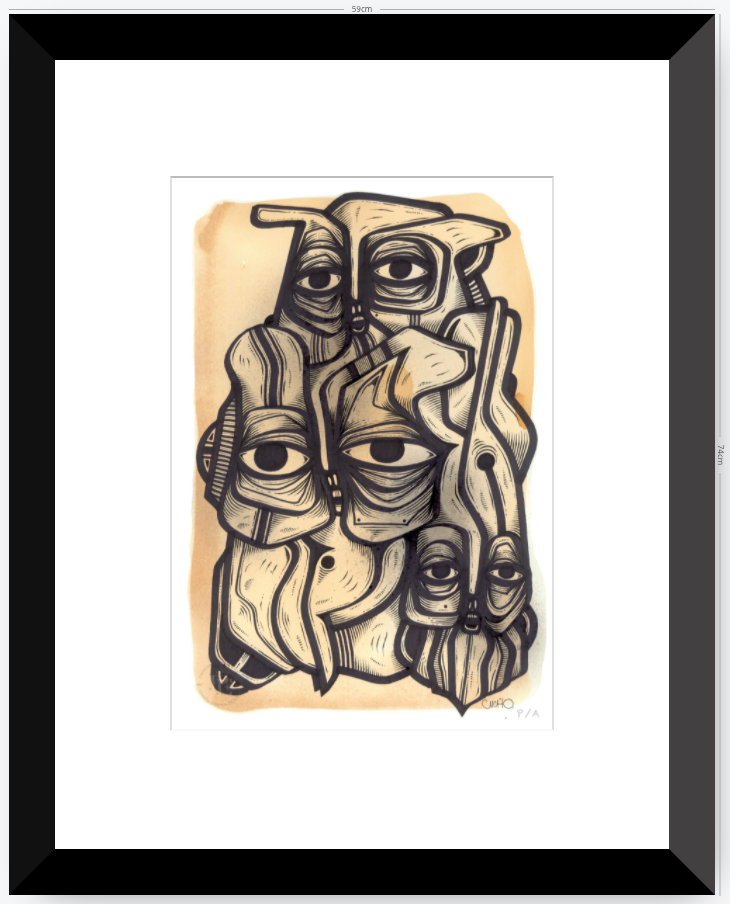 Abuelos de Piedra III - 33 x 48 cm