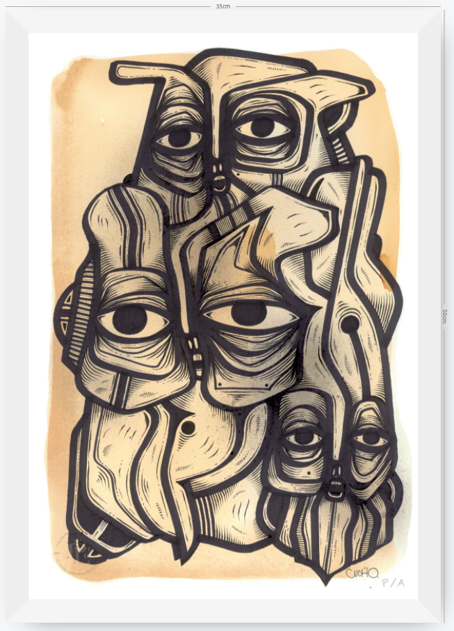 Abuelos de Piedra III - 33 x 48 cm