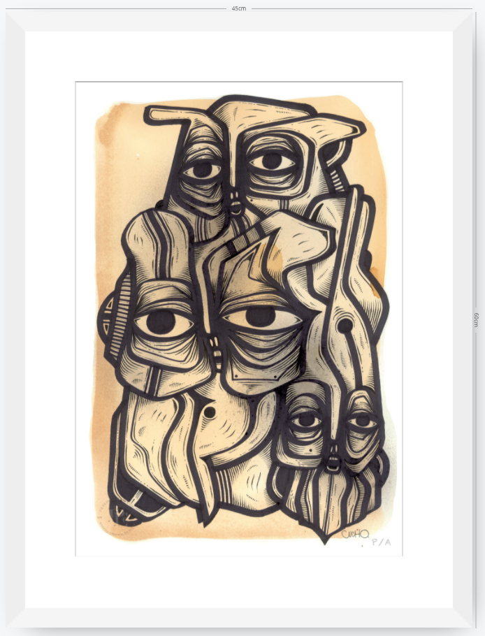 Abuelos de Piedra III - 33 x 48 cm