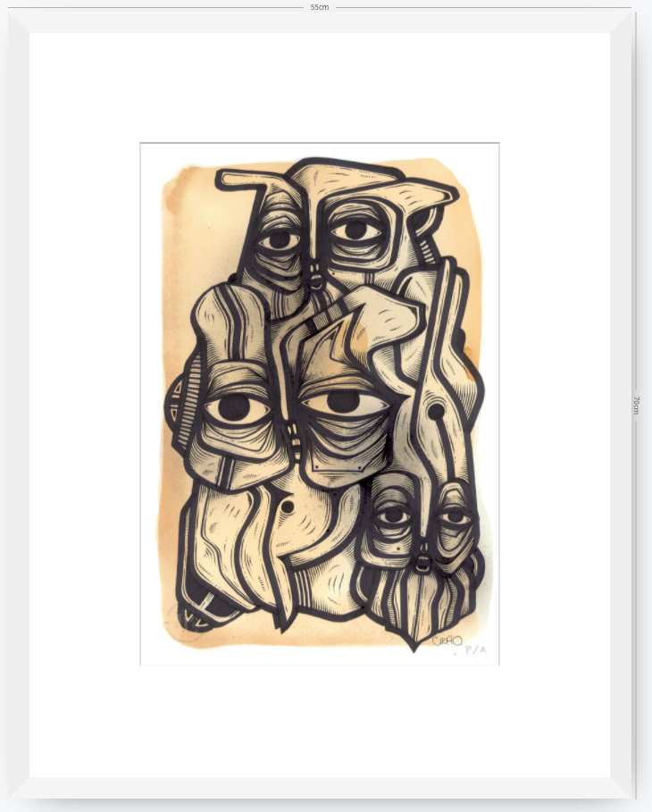 Abuelos de Piedra III - 33 x 48 cm