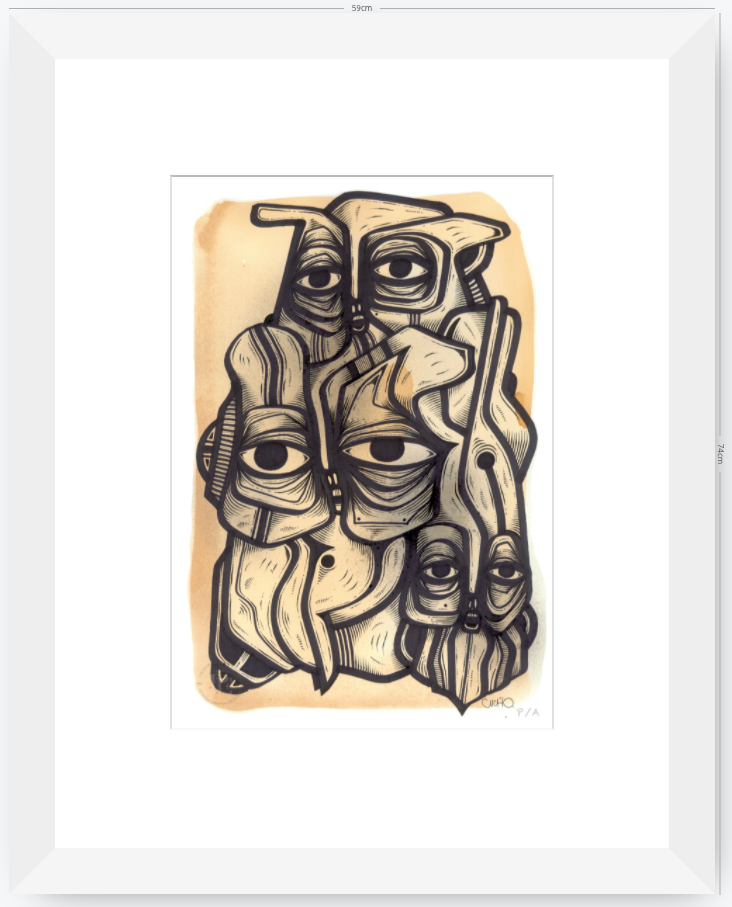 Abuelos de Piedra III - 33 x 48 cm