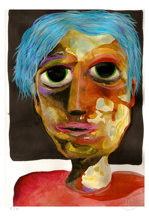 Jason Spaceman en Chile - 33 x 48 cm