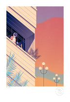 Synthwave Boulevard - 33 x 48 cm