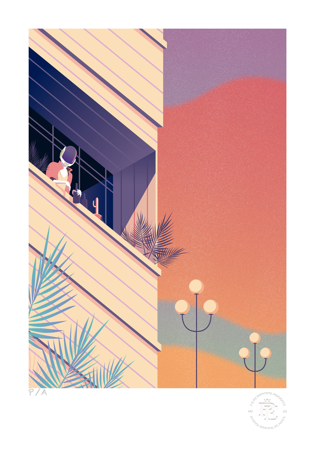 Synthwave Boulevard - 33 x 48 cm