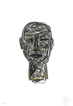 Doodle Head Musgo - 33 x 48 cm