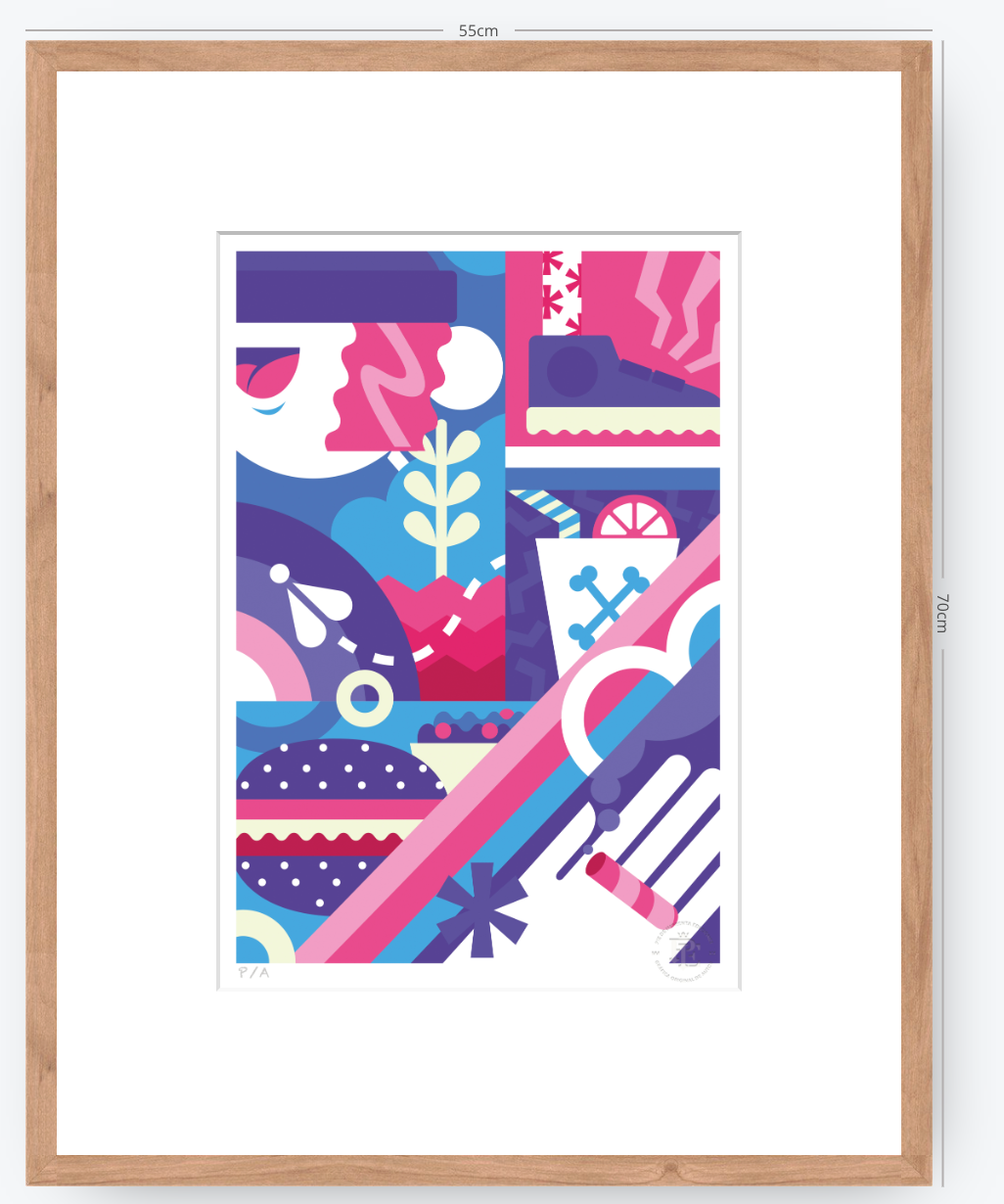 Hamburguesa - 33 x 48 cm